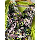 Traje de baño Amalfy hojas pistacho  5