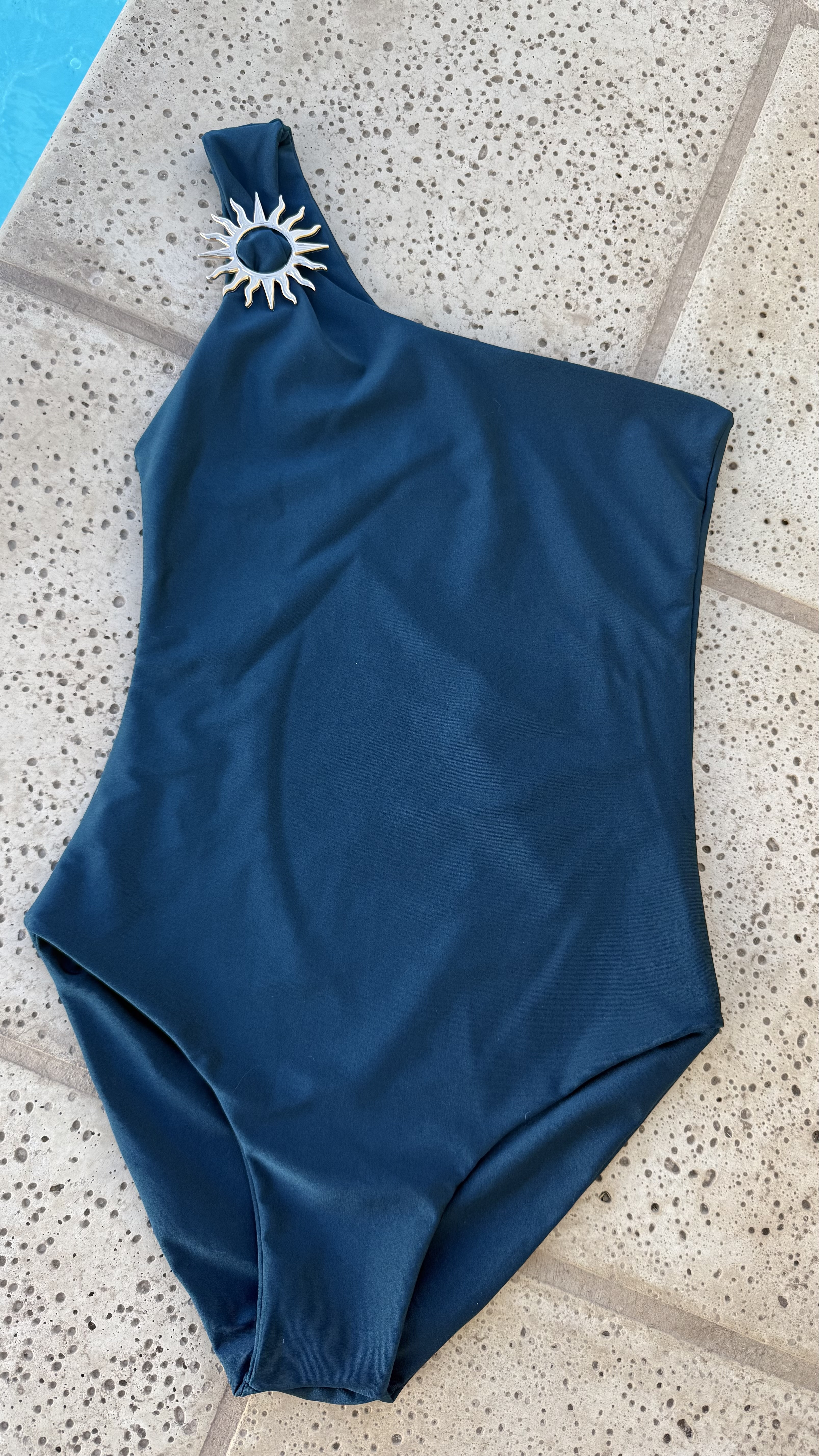 Traje de baño Kaway sol decorativo azul petroleo  3