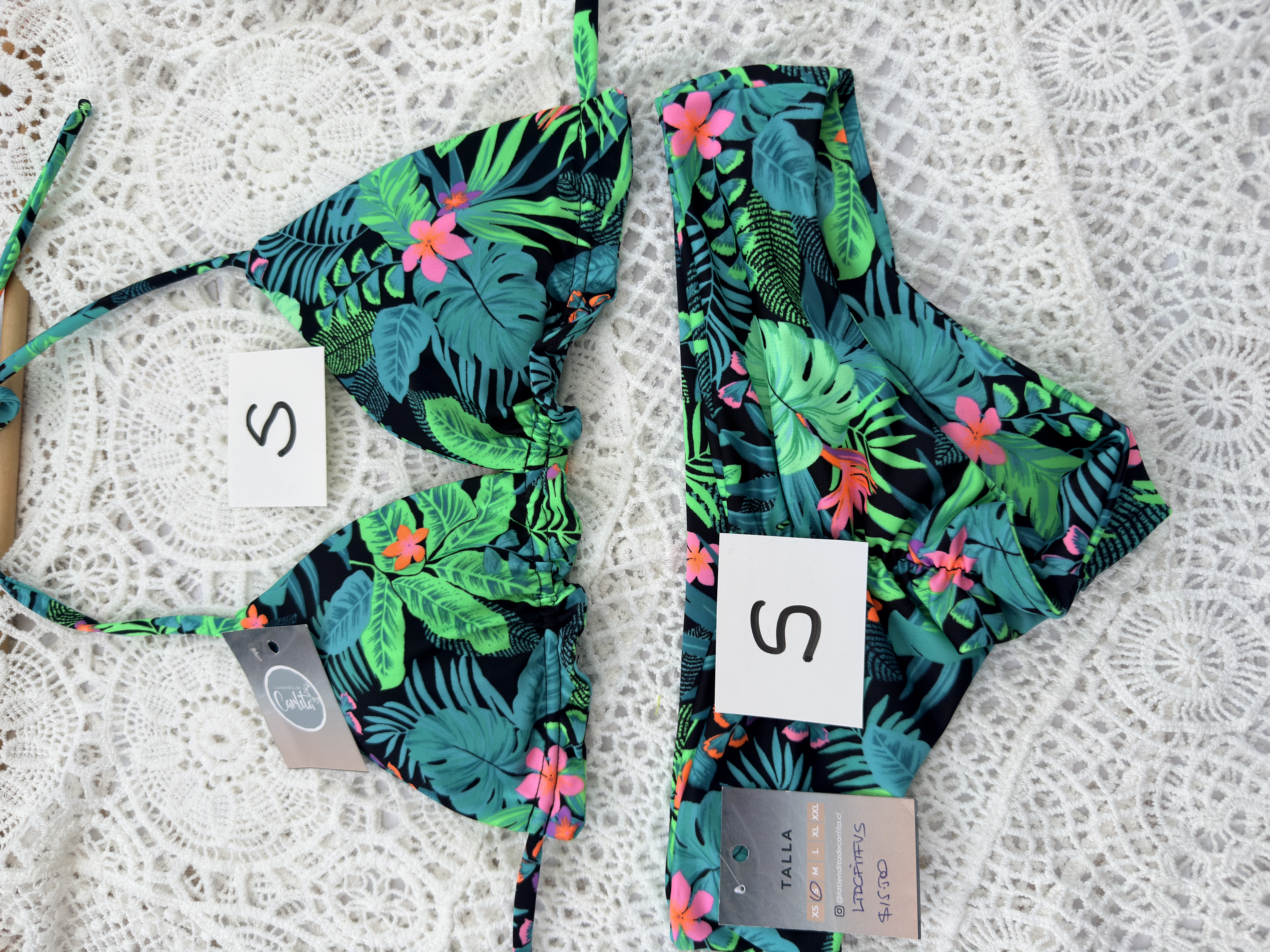 Conjunto Ibiza tanga fitness tiro normal S