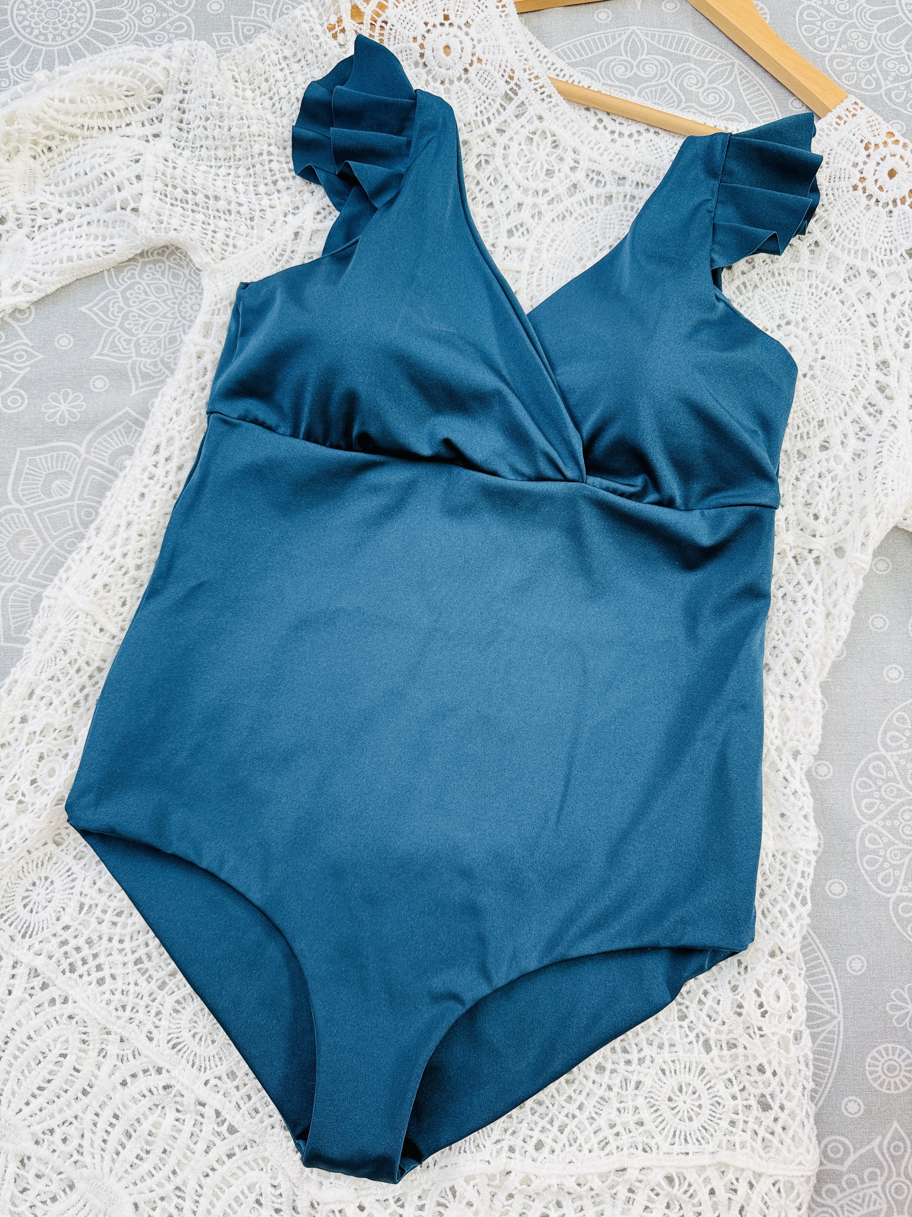 Traje de baño Margaret azul petroleo 3