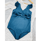 Traje de baño Margaret azul petroleo 3