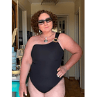 Traje de baño entero Kaway sol decorativo negro  1