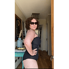 Traje de baño entero Kaway sol decorativo negro  5