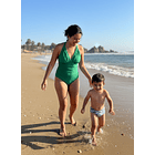 Traje de baño Atenea verde esmeralda  1