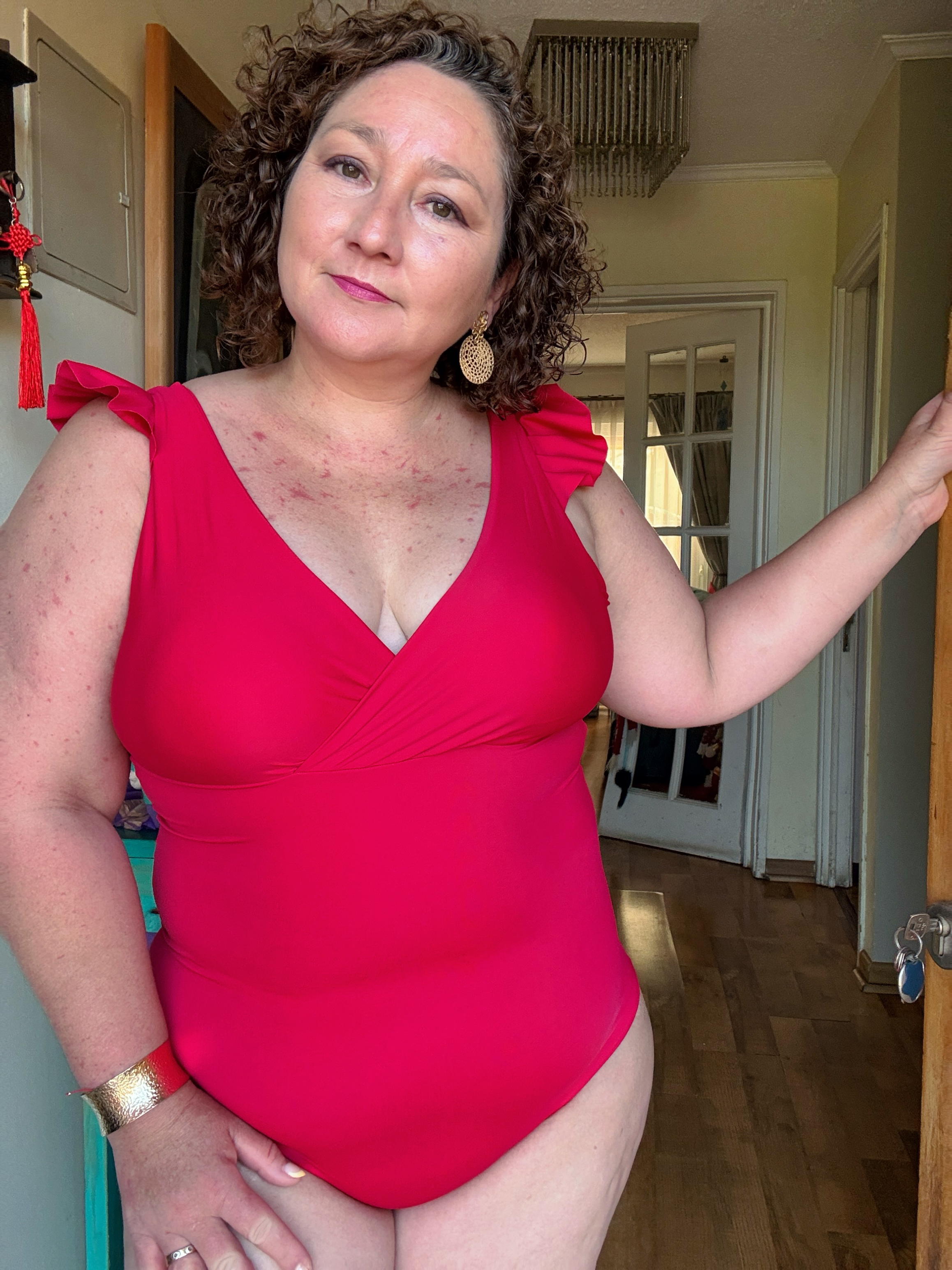 Traje de baño Margaret entero cereza  1