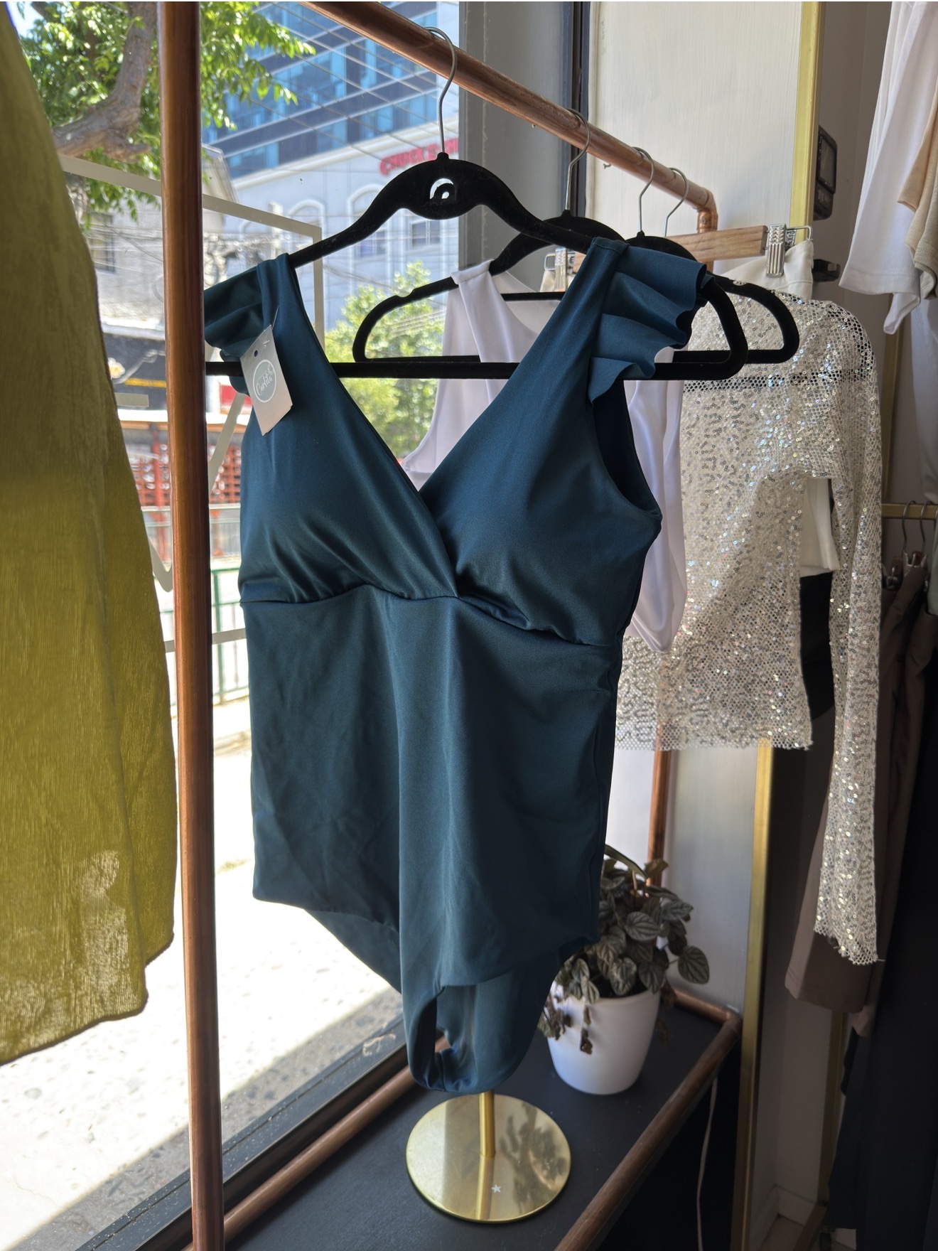 Traje de baño Margaret azul petroleo 4