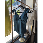 Traje de baño Margaret azul petroleo 4