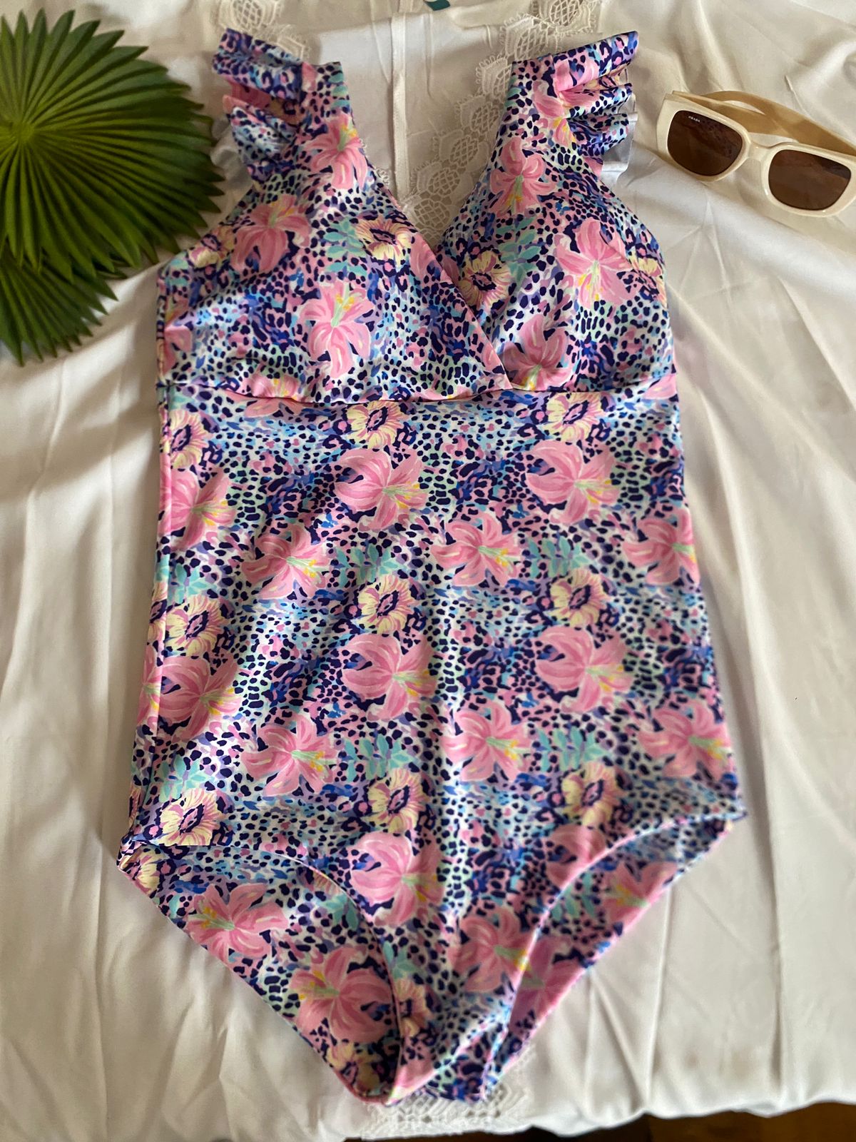 Traje de baño Margaret ibiscos en animal print  2