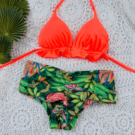 Conjunto ibiza tanga fitness TM paraiso tropical