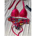 Conjunto bahia fitness tiro normal flores tropicales 1