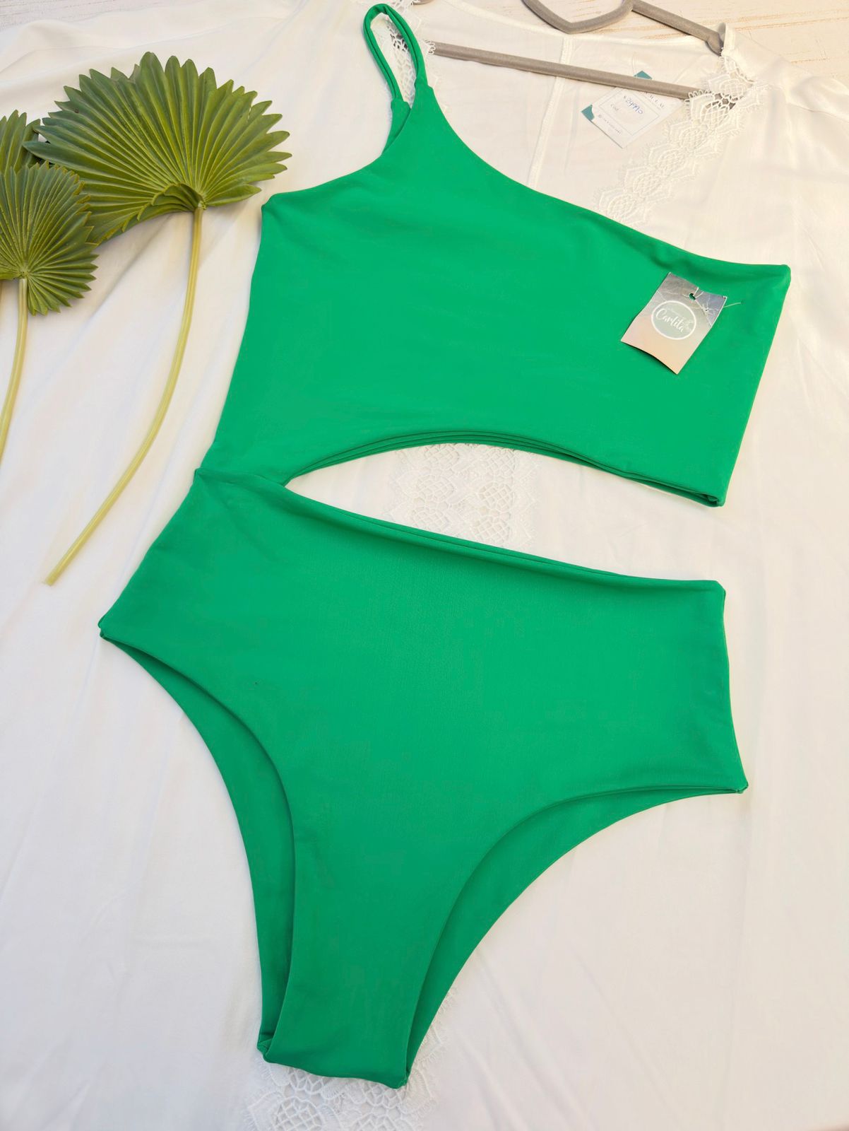 Trikini Coco banana verde esmeralda