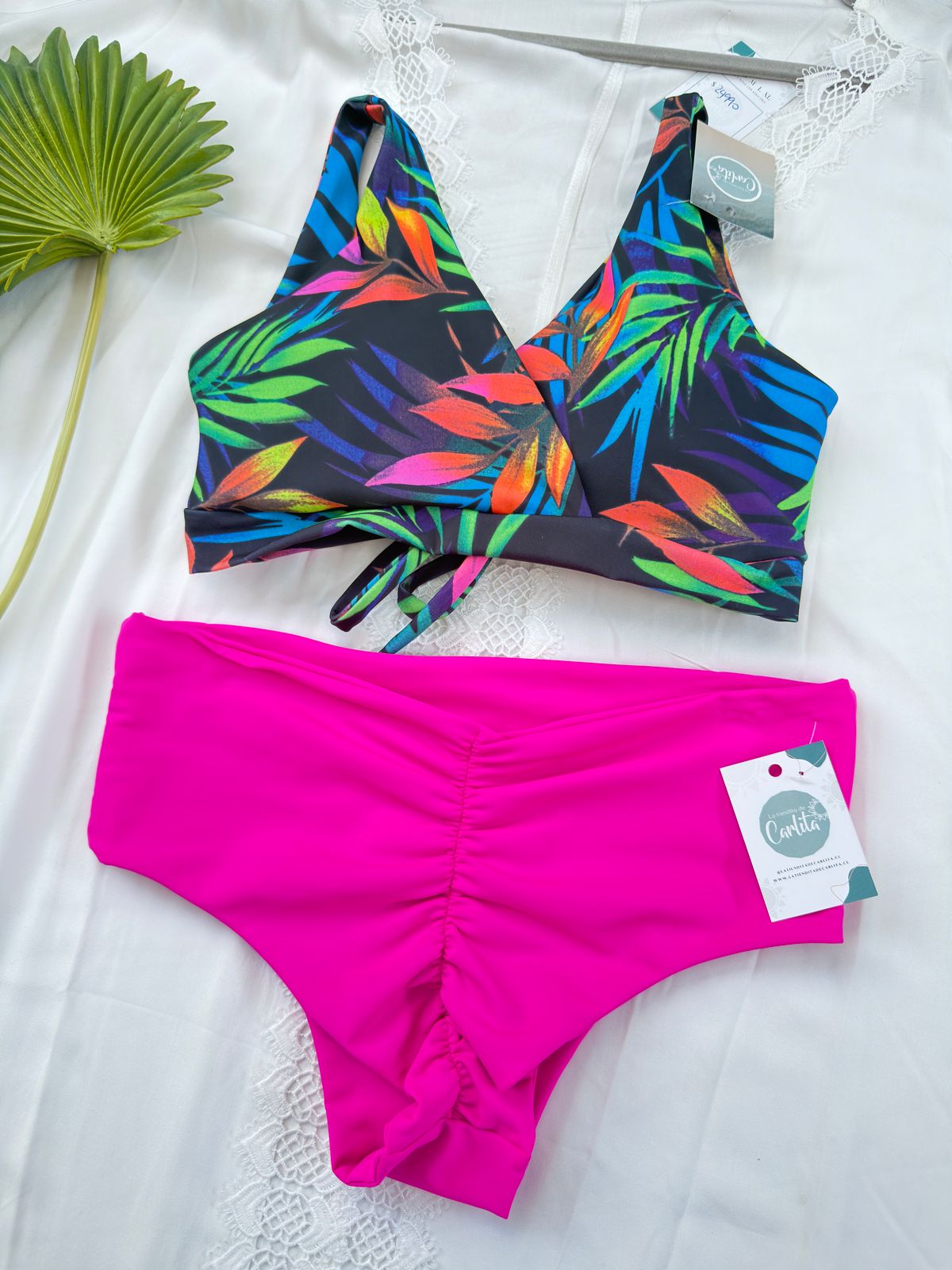 Conjunto Margaret tanga fitness tiro medio