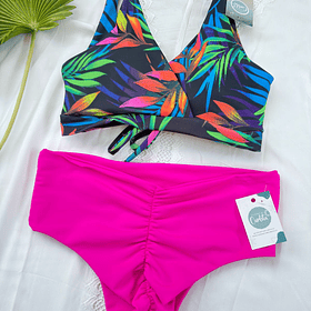 Conjunto Margaret tanga fitness tiro medio