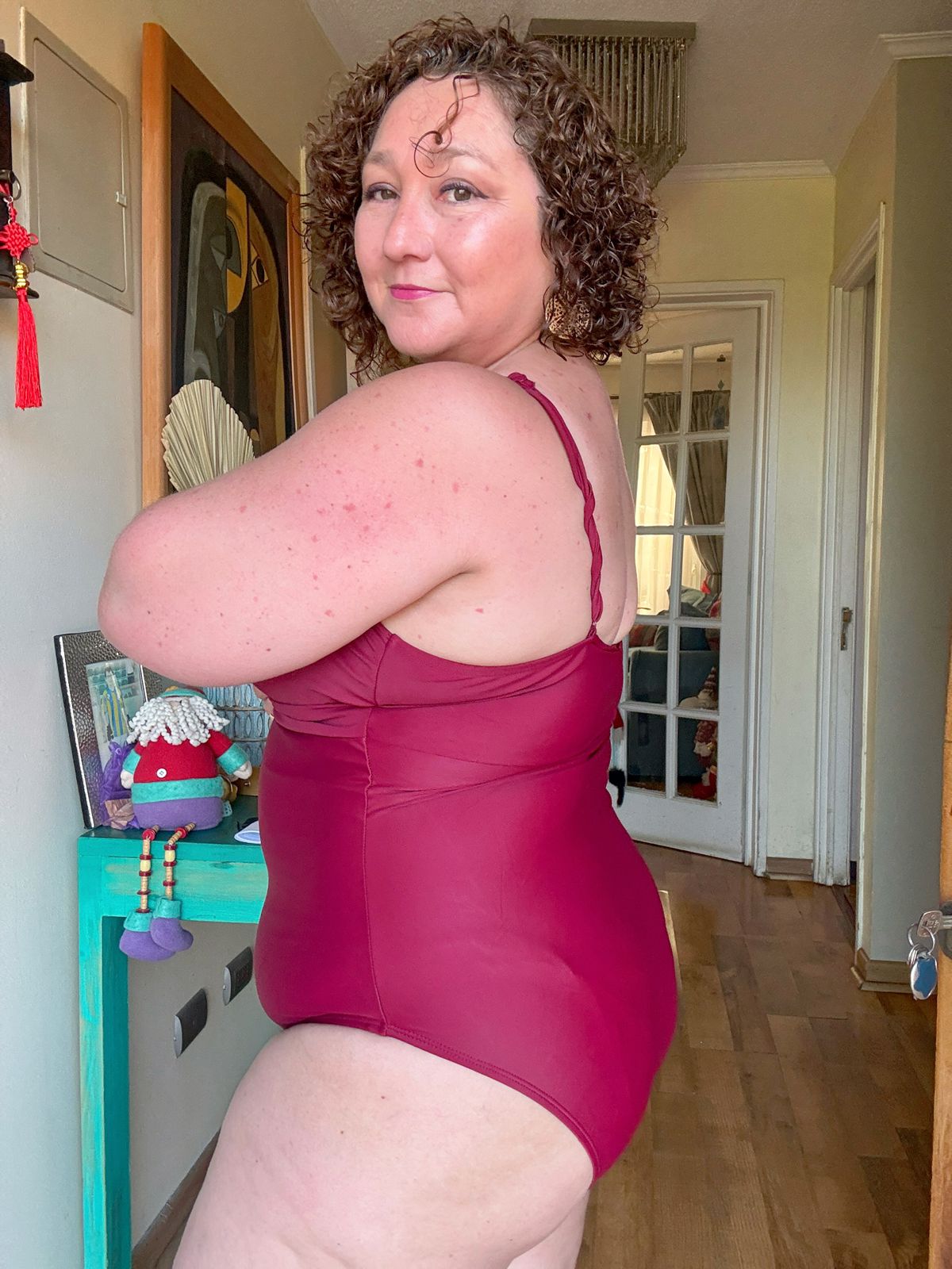 Traje de baño copas burdeo 2