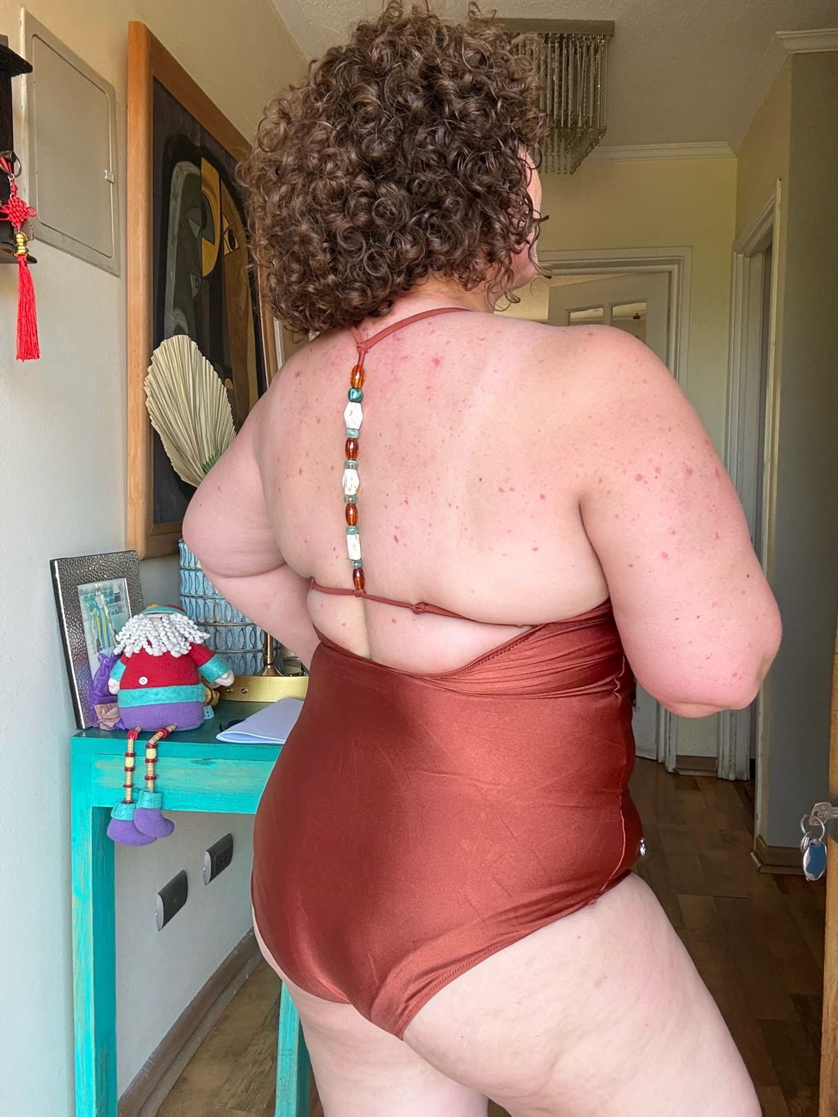 Traje de baño piedras, cobre 2