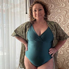 Traje de baño Floripa verde petróleo