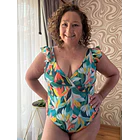 Traje de baño Floripa tulipanes naranjos 1