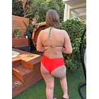 Conjunto Ibiza araiso troical tanga fitness TM naranjo neon 2