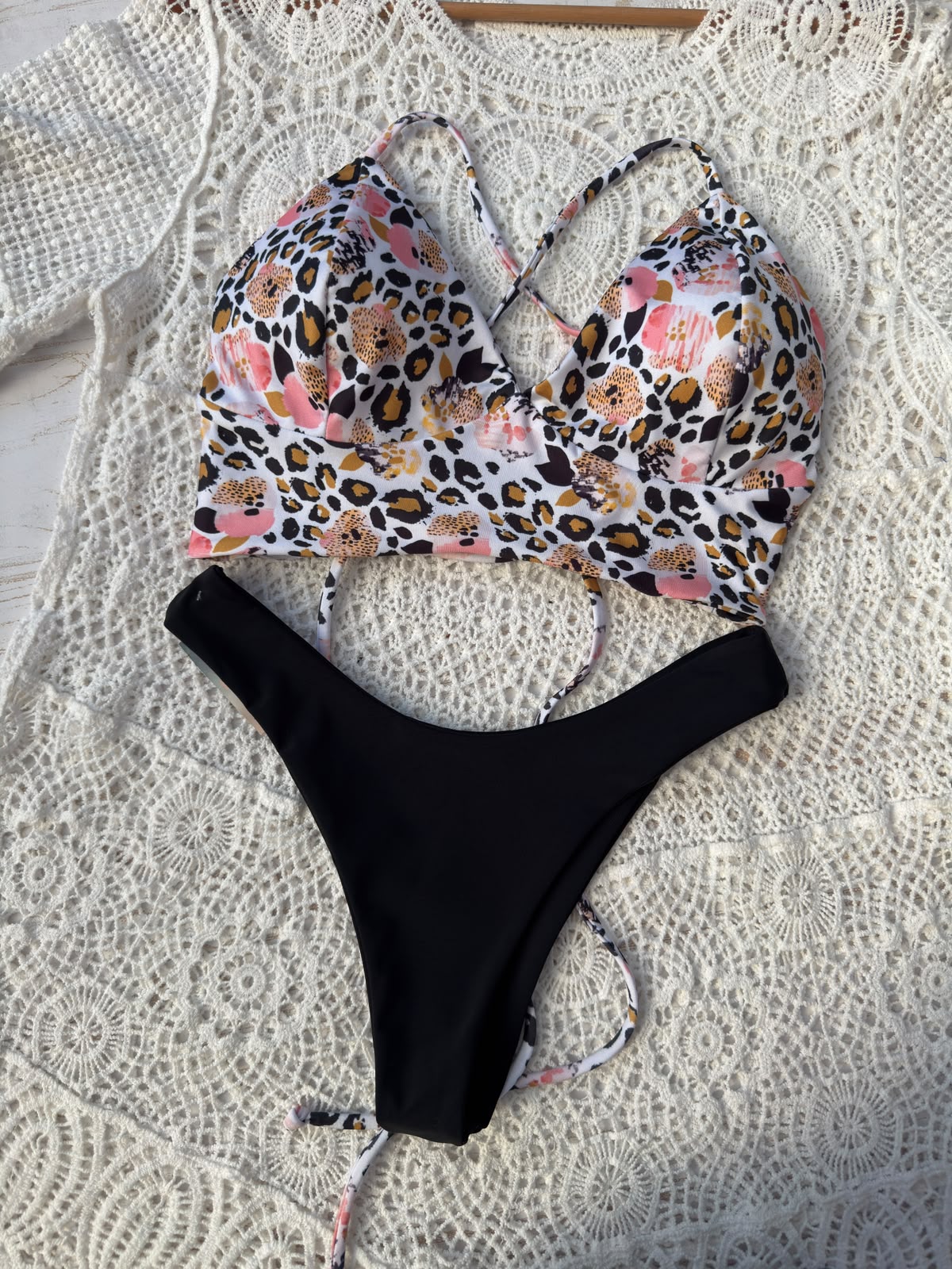 Conjunto Bustier Grecia bottom a elección negro  5