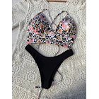 Conjunto Bustier Grecia bottom a elección negro  5