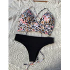 Conjunto Bustier Grecia bottom a elección negro  6