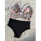 Conjunto Bustier Grecia bottom a elección negro  8
