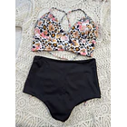 Conjunto Bustier Grecia bottom a elección negro  9