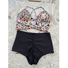 Conjunto Bustier Grecia bottom a elección negro  10