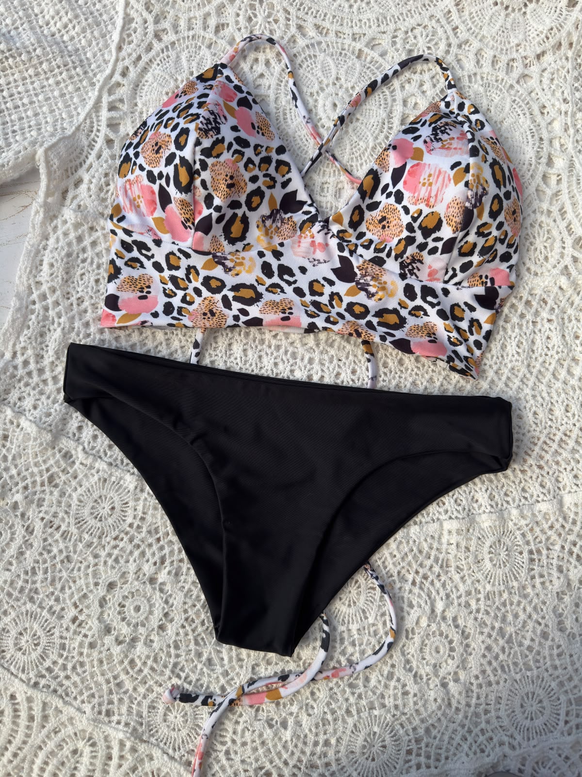 Conjunto Bustier Grecia bottom a elección negro  11