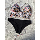 Conjunto Bustier Grecia bottom a elección negro  11