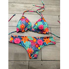 Conjunto Ibiza tanga fitness TN flores Tropicales 3