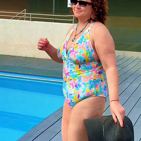 Traje de baño Atenea estampado floral