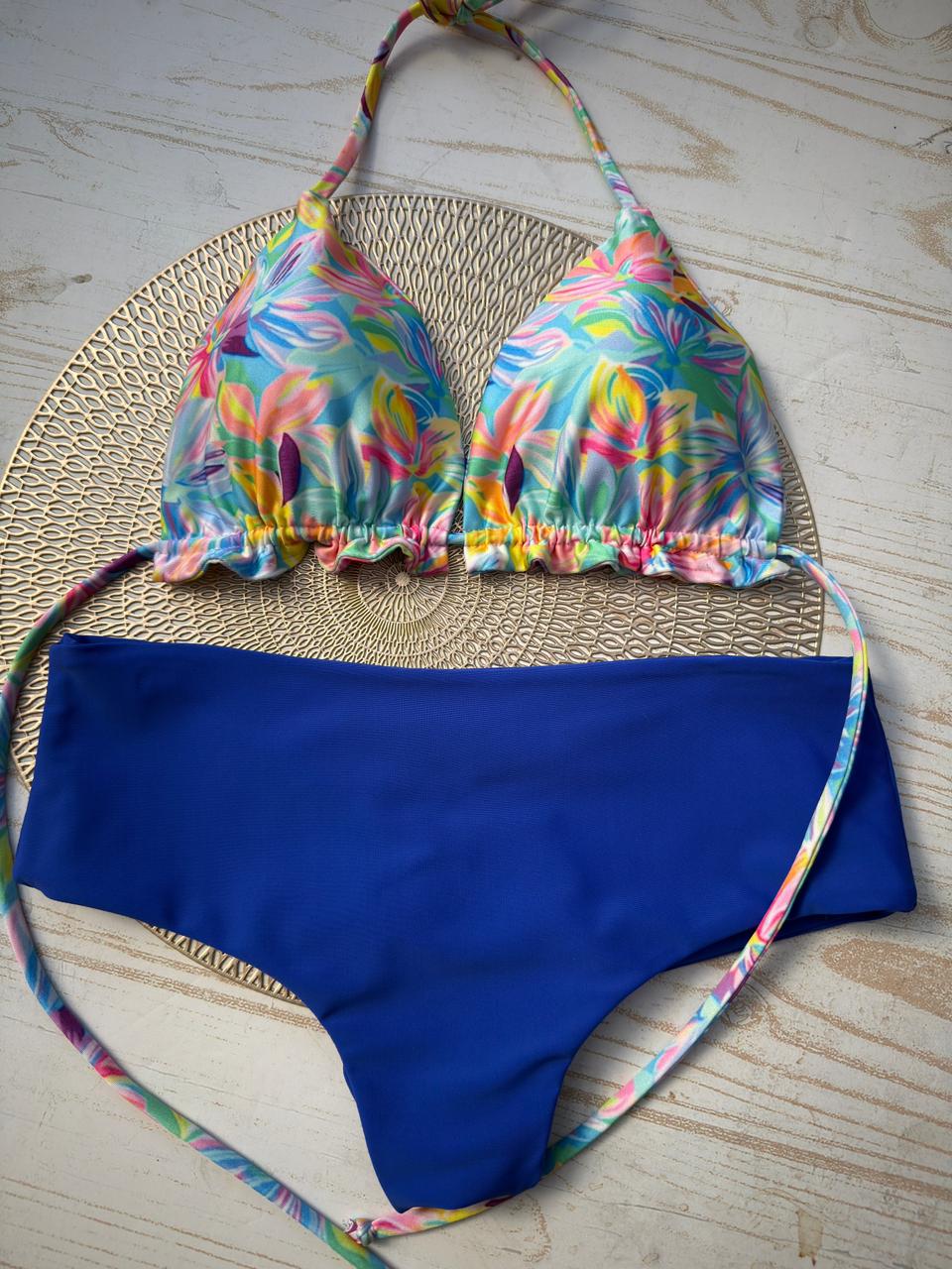 Conjunto ibiza flores Tropicales 4