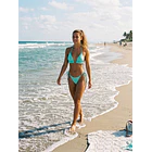 Conjunto ibiza, tanga brasilera de amarres aguamarina 1