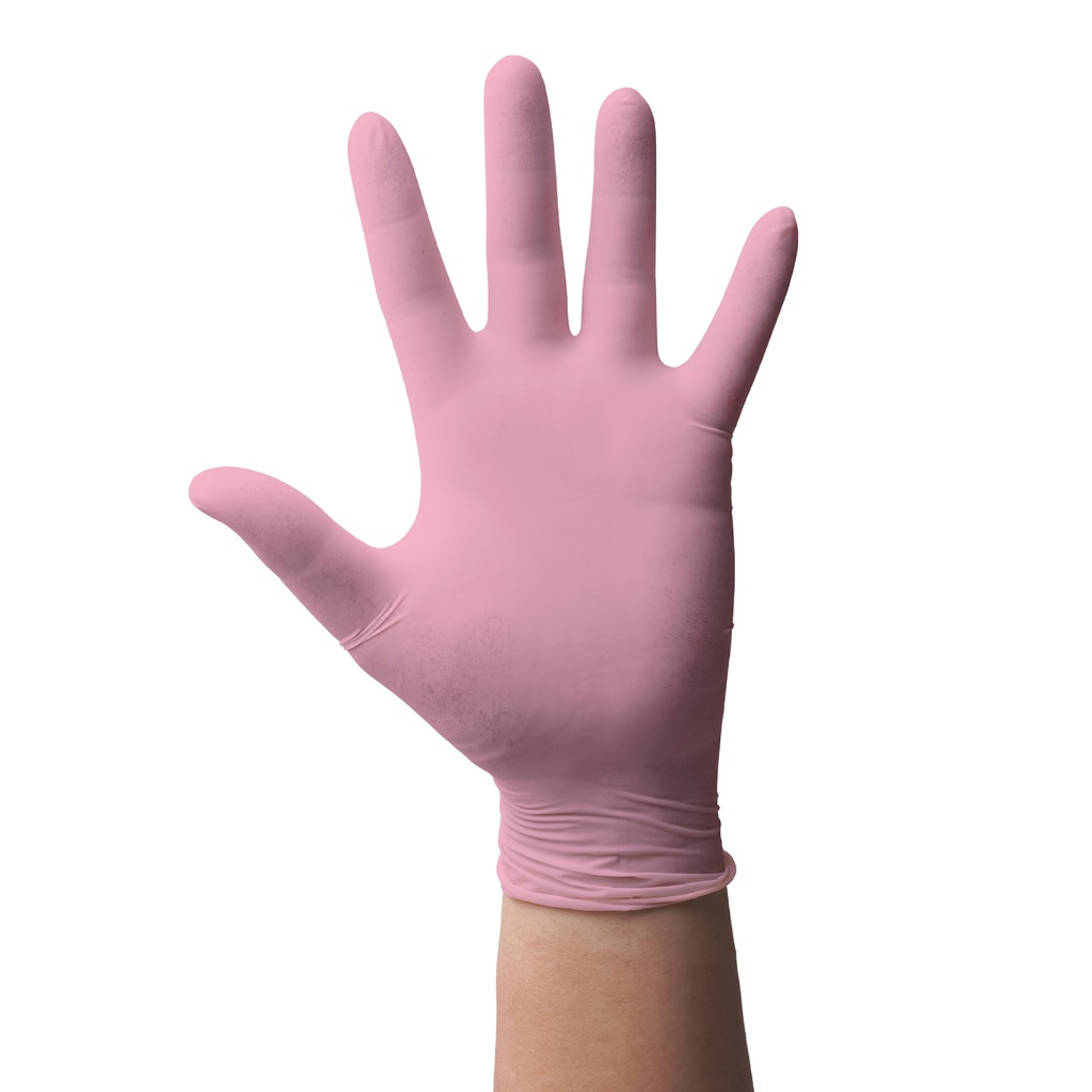 Guantes de Nitrilo Rosados - TALLA M 2