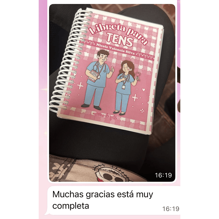 Libreta para TENS – 3 Diseños de Portada (Rosa, Azul y Celeste) 19
