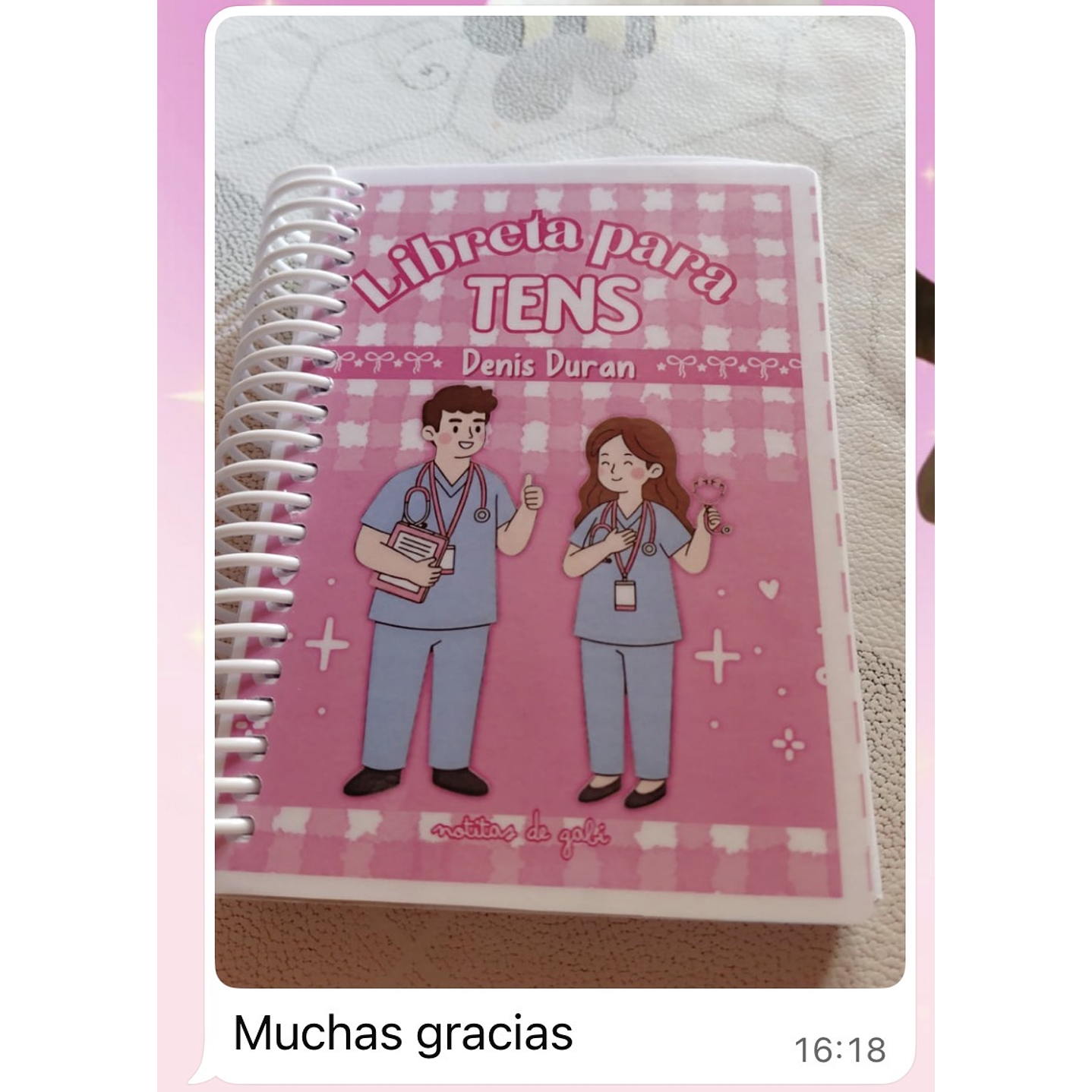 Libreta para TENS – 3 Diseños de Portada (Rosa, Azul y Celeste) 21