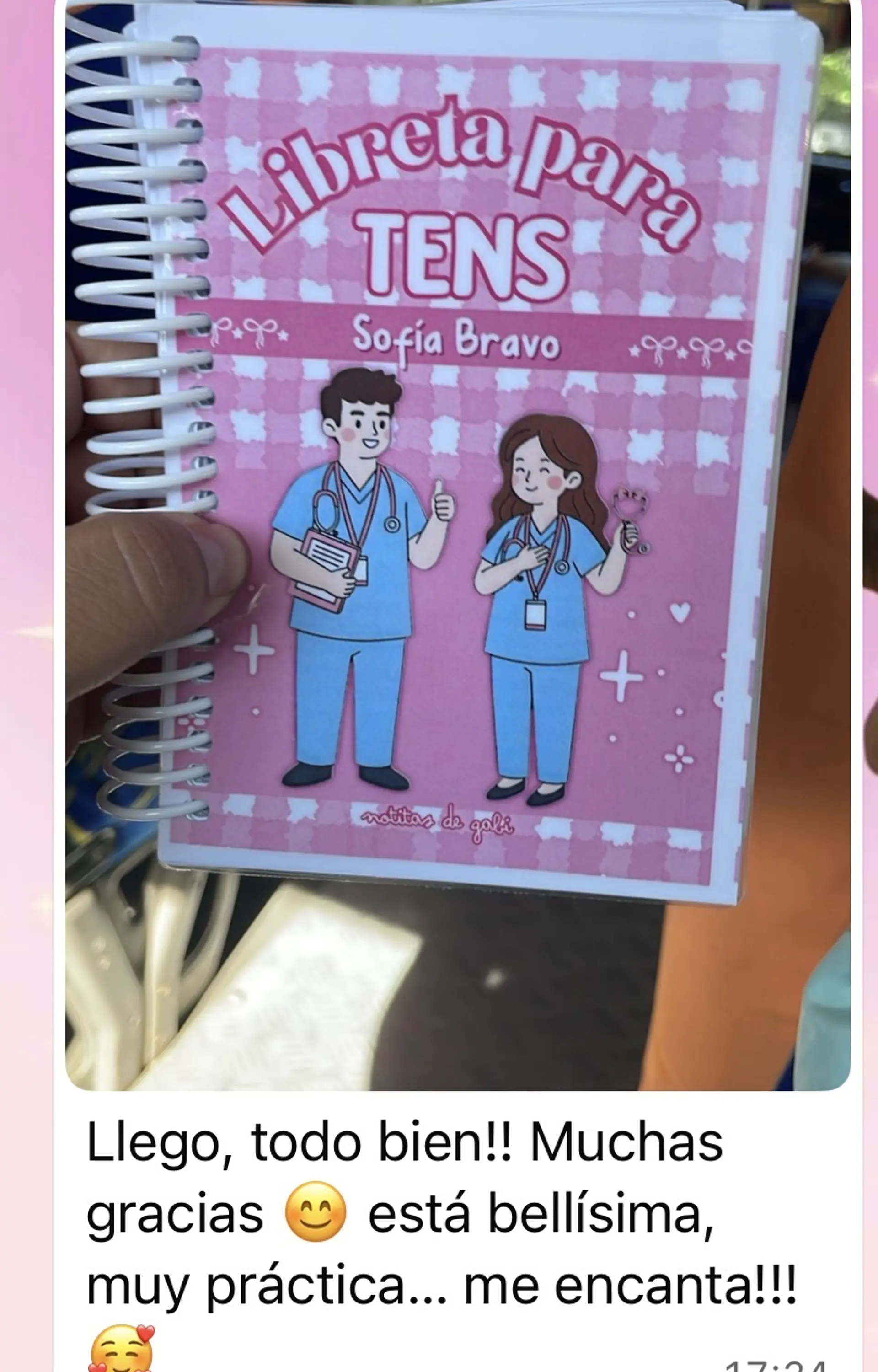 Libreta para TENS – 3 Diseños de Portada (Rosa, Azul y Celeste) 10