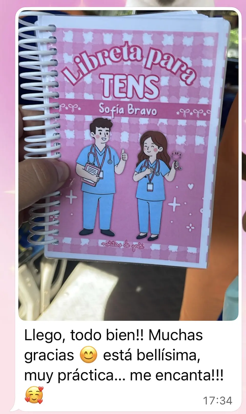 Libreta para TENS – 3 Diseños de Portada (Rosa, Azul y Celeste) 10