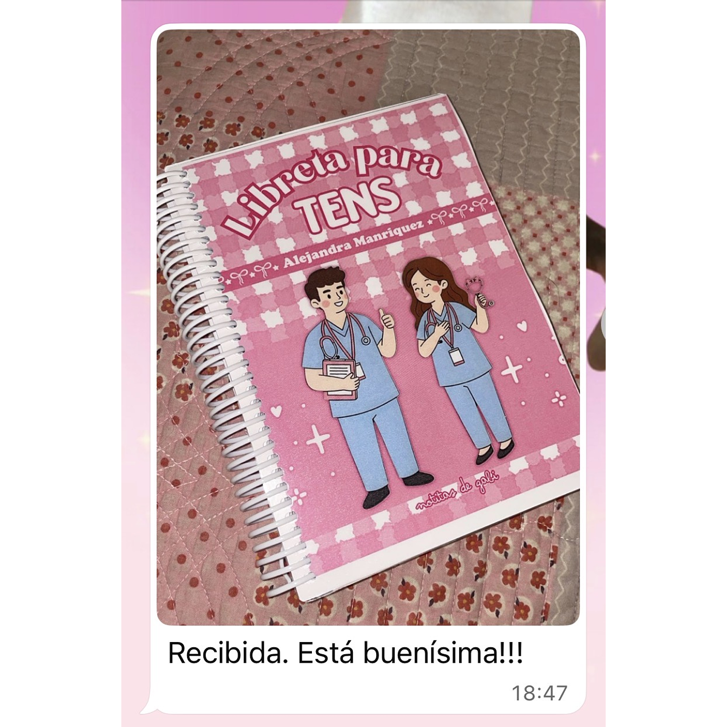 Libreta para TENS – 3 Diseños de Portada (Rosa, Azul y Celeste) 23