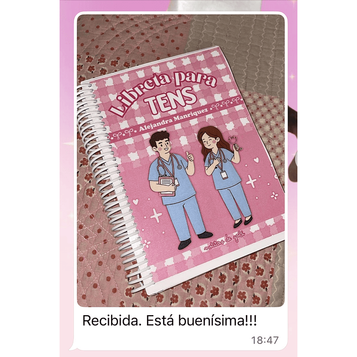 Libreta para TENS – 3 Diseños de Portada (Rosa, Azul y Celeste) 23