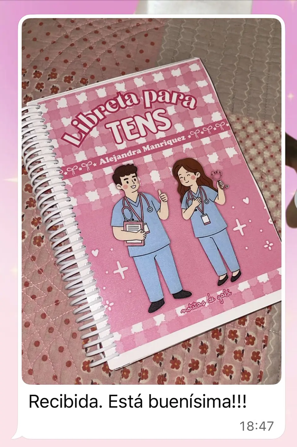 Libreta para TENS – 3 Diseños de Portada (Rosa, Azul y Celeste) 11
