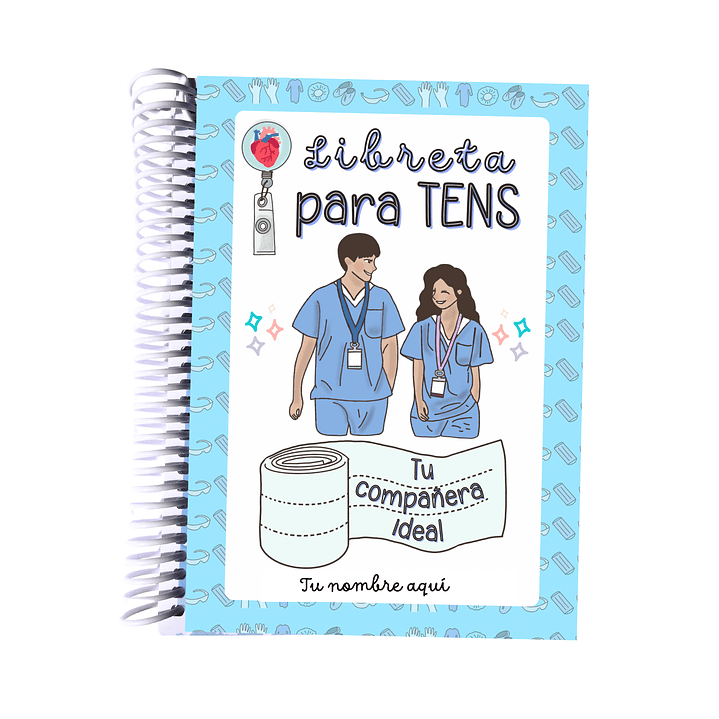 Libreta para TENS – 3 Diseños de Portada (Rosa, Azul y Celeste) 14