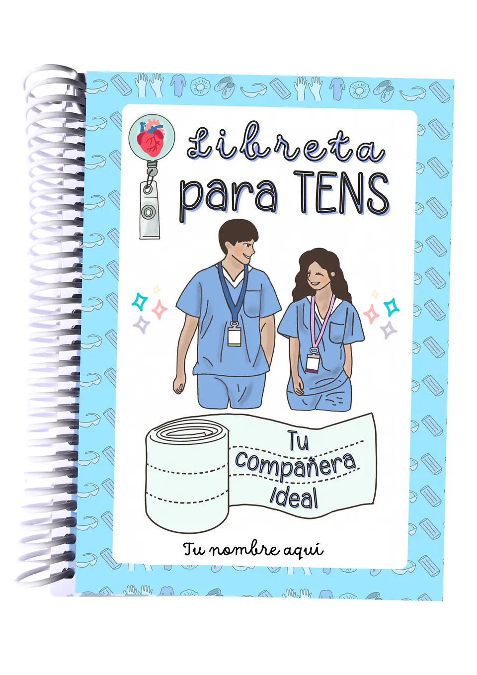 Libreta para TENS – 3 Diseños de Portada (Rosa, Azul y Celeste) 2