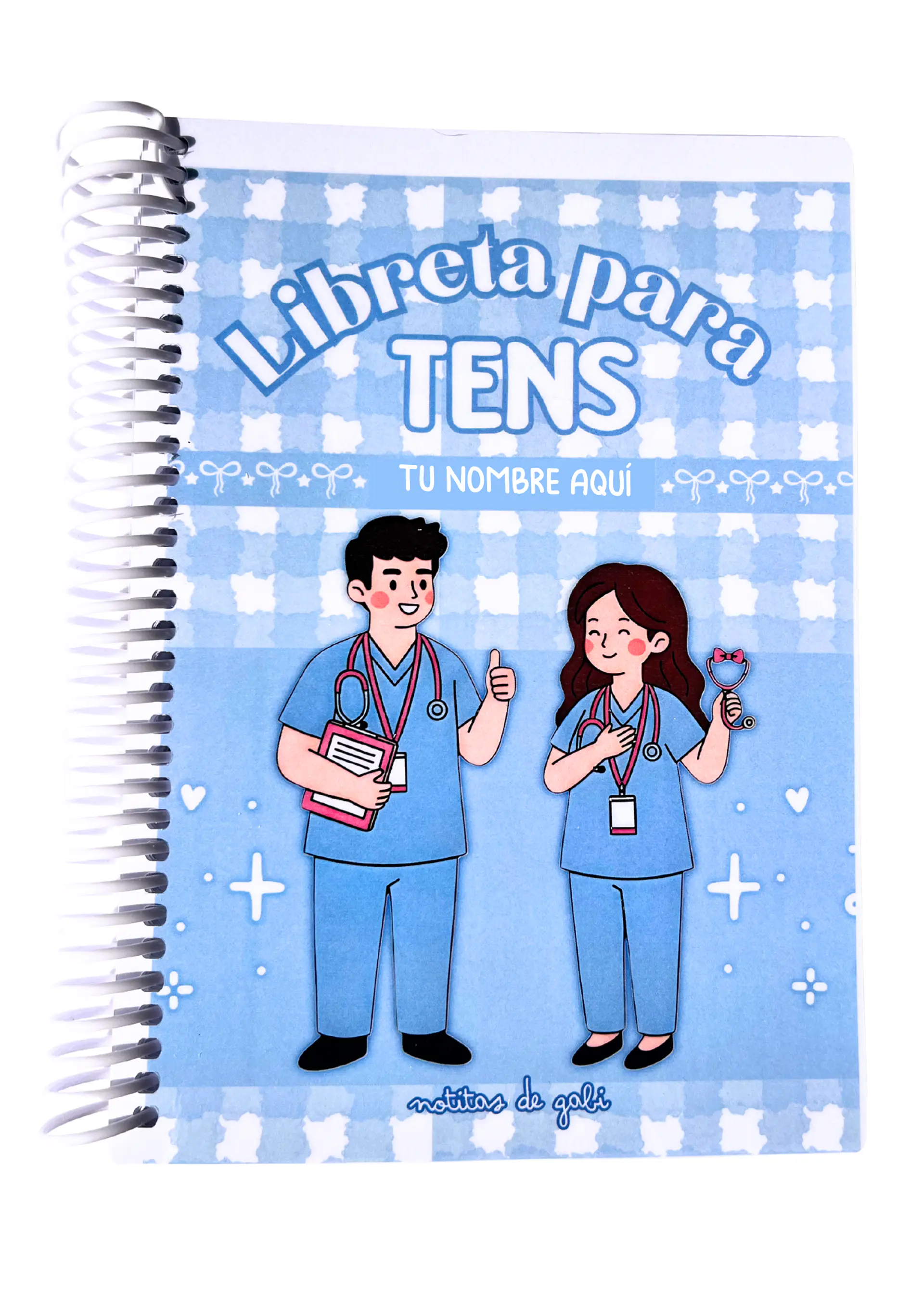 Libreta para TENS – 3 Diseños de Portada (Rosa, Azul y Celeste) 3