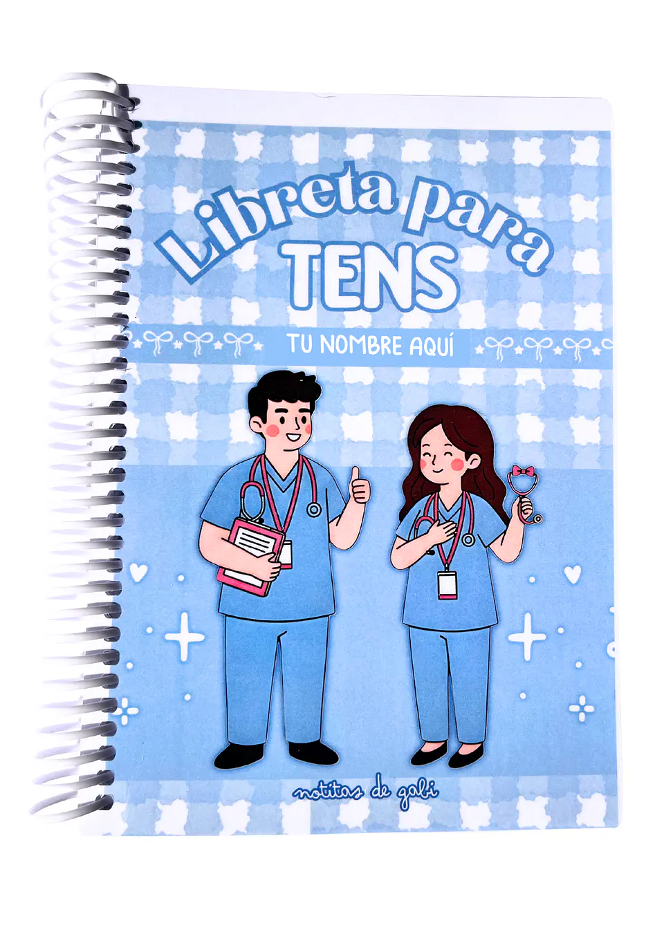 Libreta para TENS – 3 Diseños de Portada (Rosa, Azul y Celeste) 3