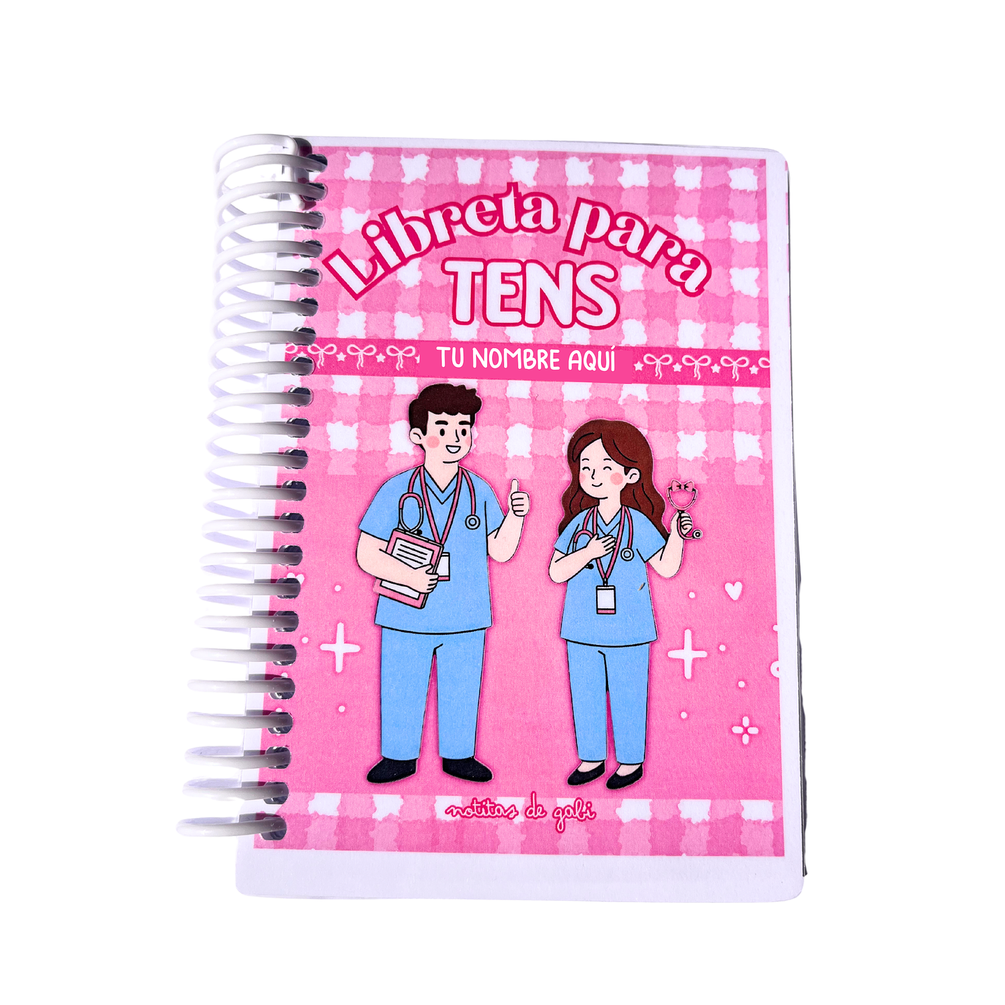Libreta para TENS – 3 Diseños de Portada (Rosa, Azul y Celeste) 16