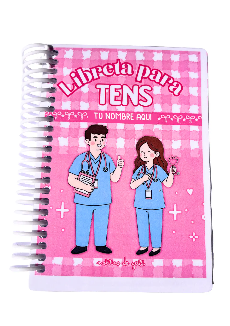 Libreta para TENS – 3 Diseños de Portada (Rosa, Azul y Celeste) 4
