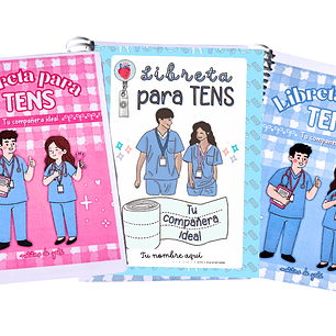 Libreta para TENS – 3 Diseños de Portada (Rosa, Azul y Celeste)