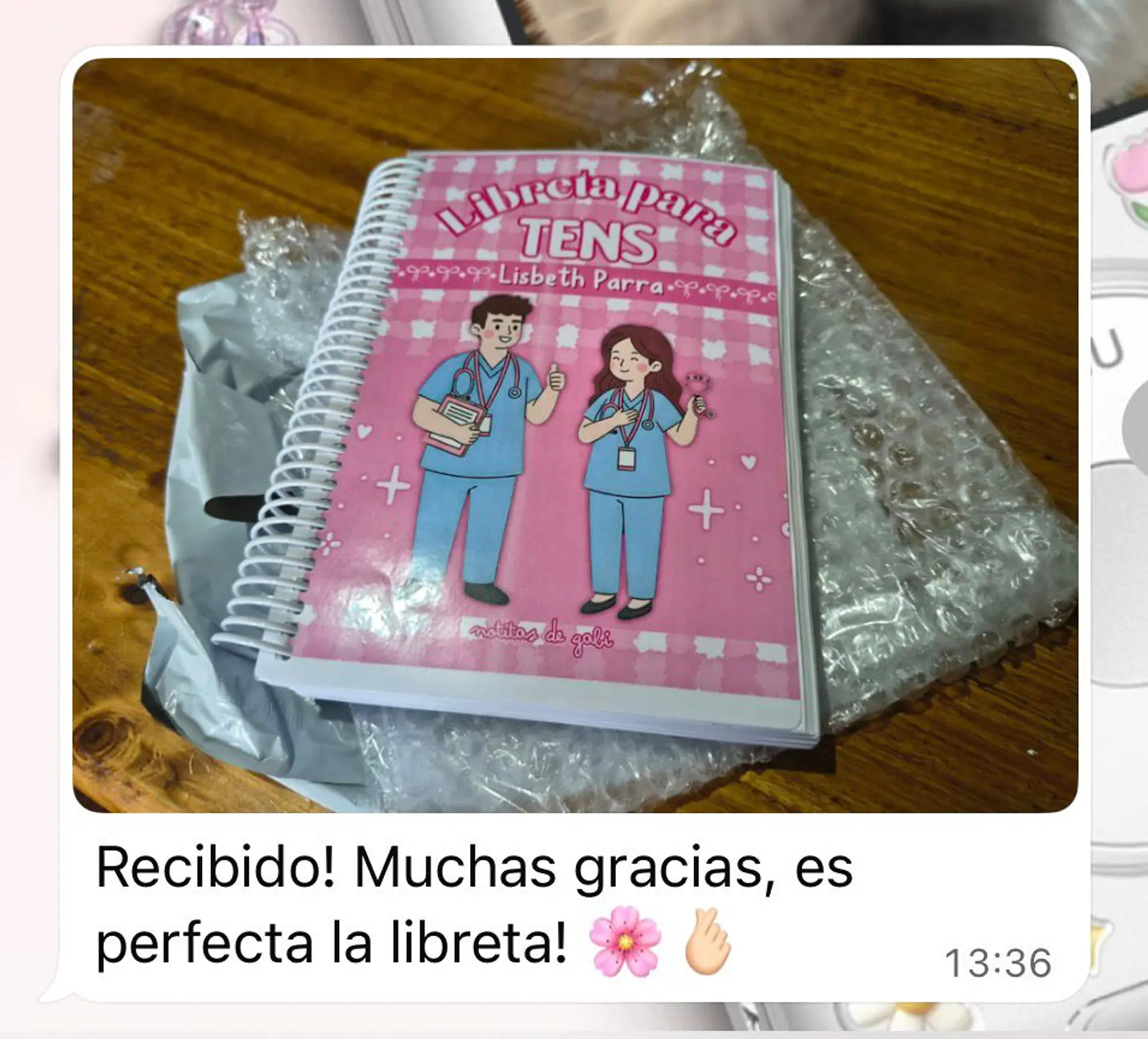 Libreta para TENS – 3 Diseños de Portada (Rosa, Azul y Celeste) 15